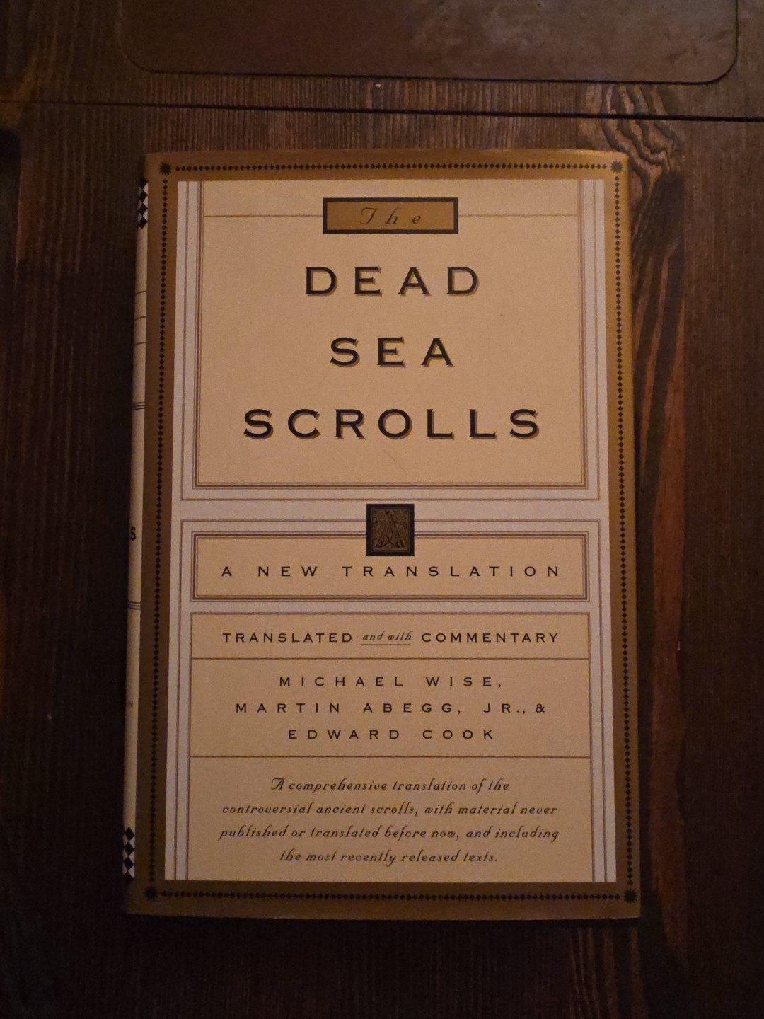 1996 1st Edition THE DEAD SEA SCROLLS New Translation Wise Abegg Cook HC DJ