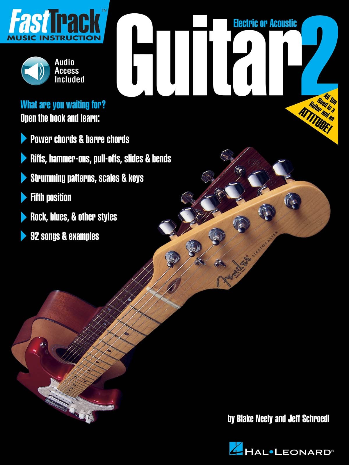 FastTrack Guitar Method Book 2 | Beginner Guitar Instruction Songbook with O…