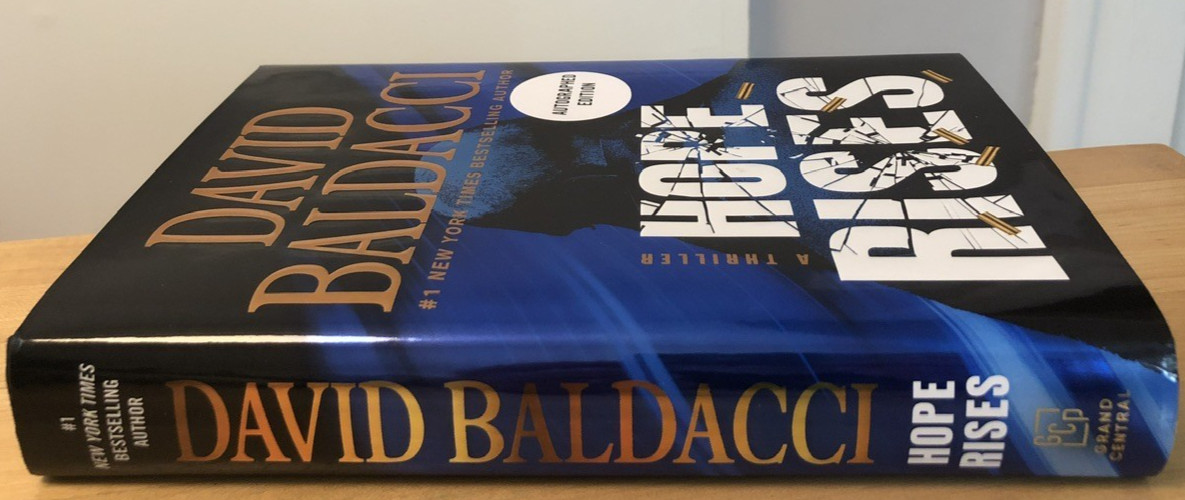 Hope Rises, David Baldacci, Hardcover + Dust Jacket, Signed 1st ed. 1st printing