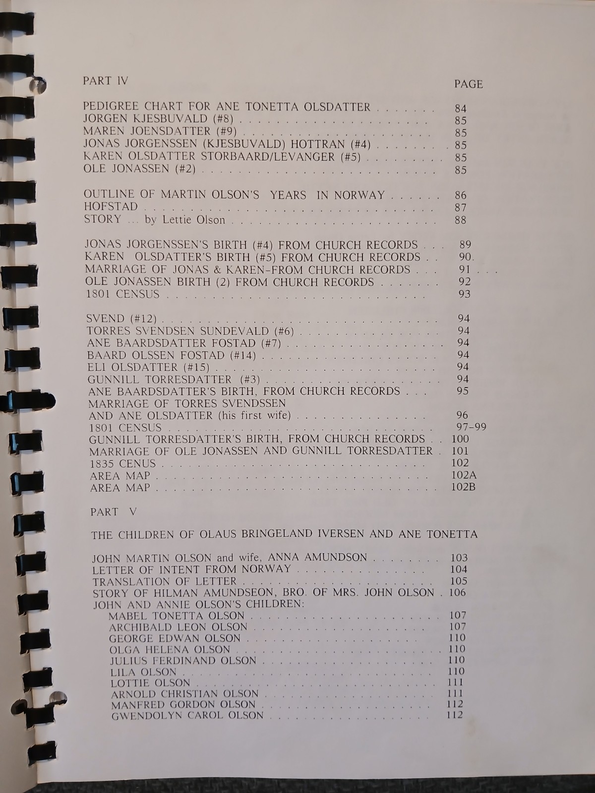Olson 1684 – 2005 Nygard Norway – USA Large Manuscript Records Photographs