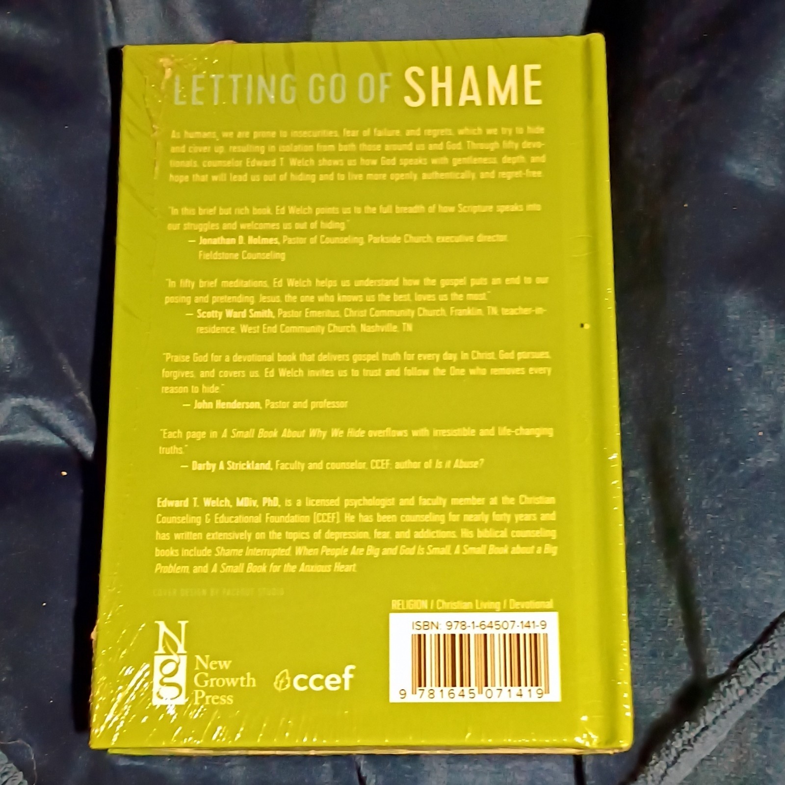 New Growth Press Small Book About Why We Hide HC Edward T. Welch 2021