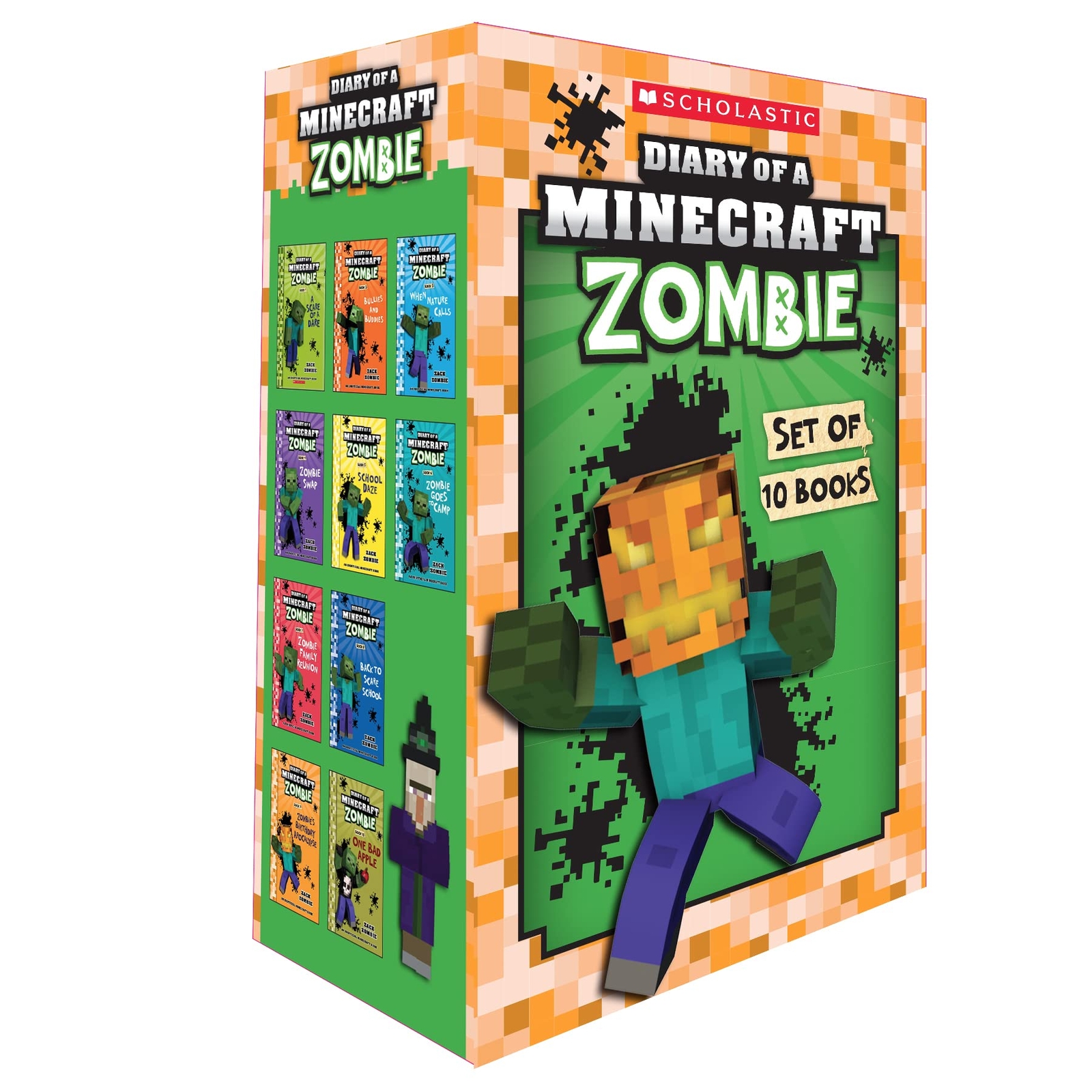 Diary Of A Minecraft Zombie Box Set (Books 1 to 10) By Zack Zombie NEW PAPERBACK