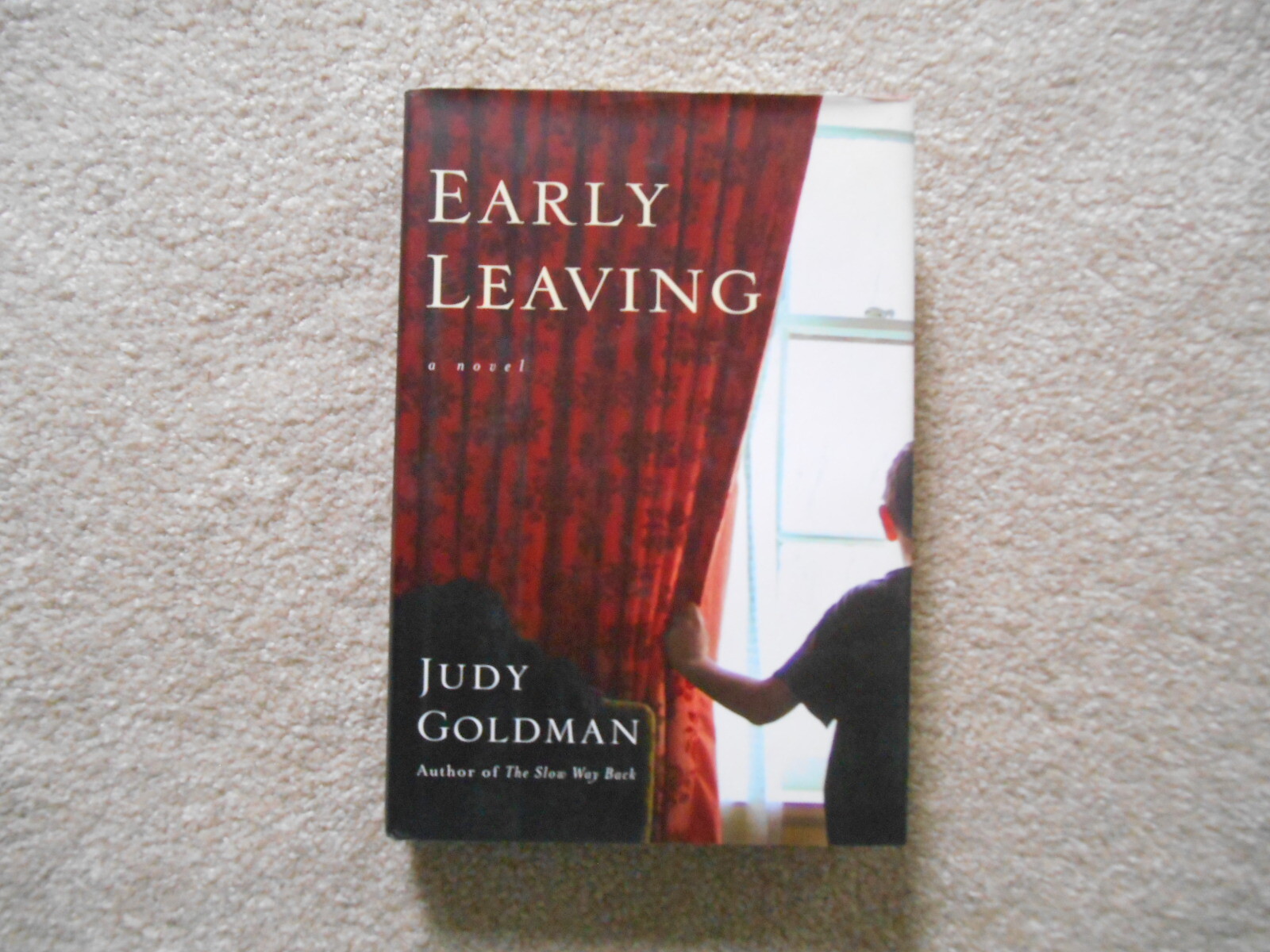 Early Leaving : A Novel by Judy Goldman (2004, Hardcover) SIGNED 1st ed.