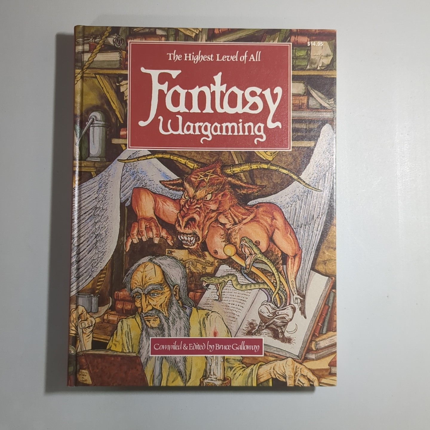 FANTASY WARGAMING -THE HIGHEST LEVEL OF ALL- HC-1982- BRUCE GALLOWAY-MYTHOLOGY