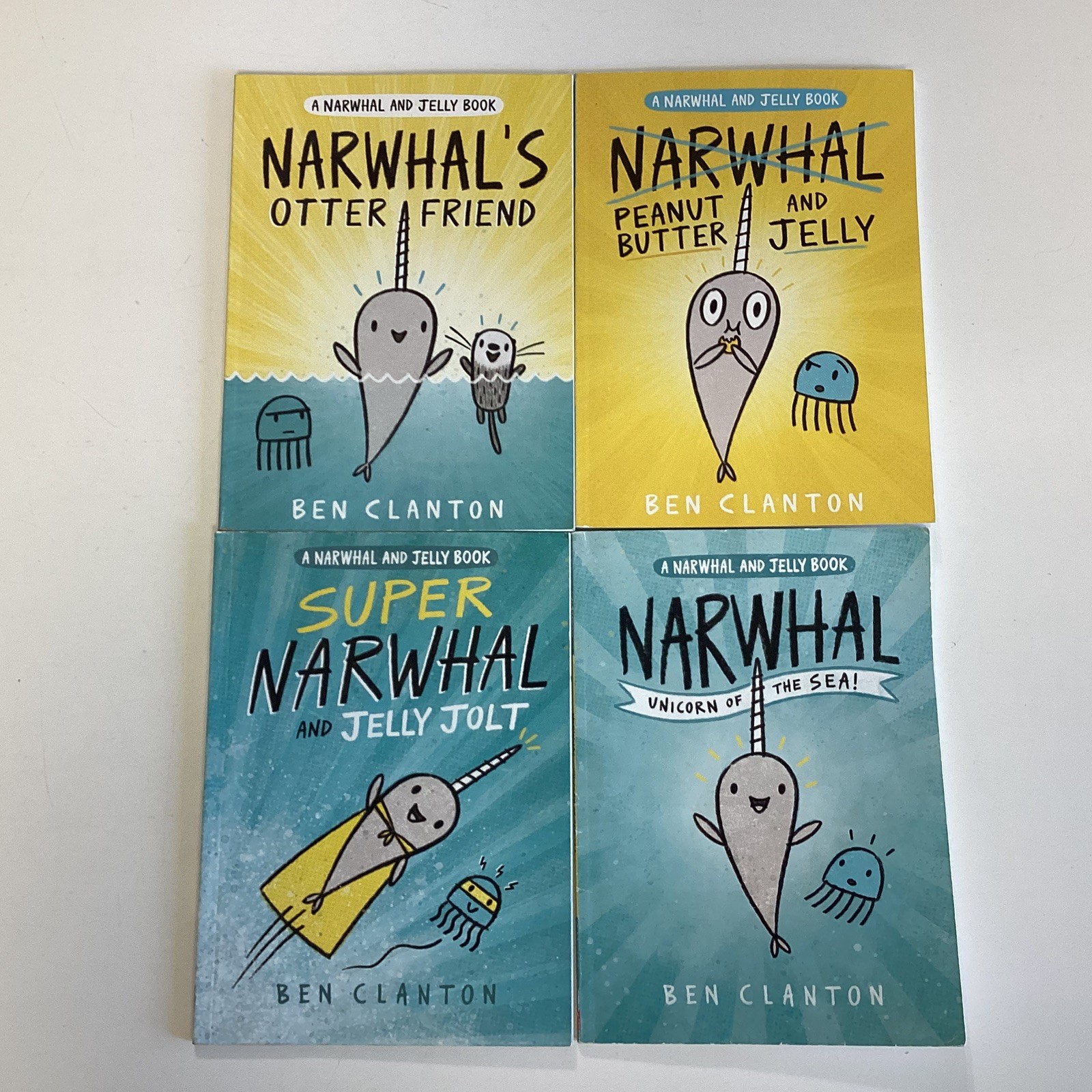 Ben Clanton Narwhal 1-4 Kindergarten 1st 2nd Grade Graphic Novel 4 Book Lot