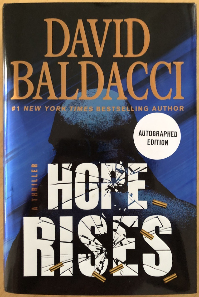 Hope Rises, David Baldacci, Hardcover + Dust Jacket, Signed 1st ed. 1st printing