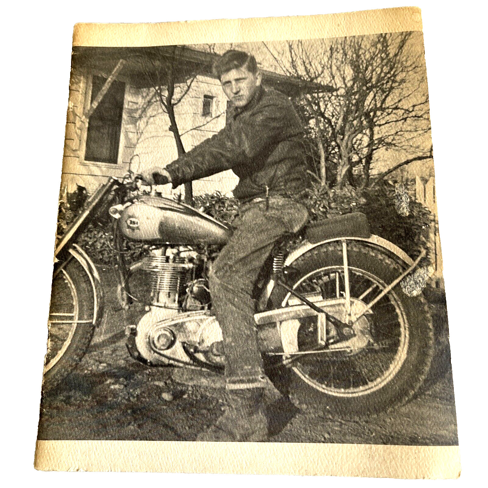 Riding Bike in the Fifties 1973 Albert Drake Poetry Photos Harley Indian