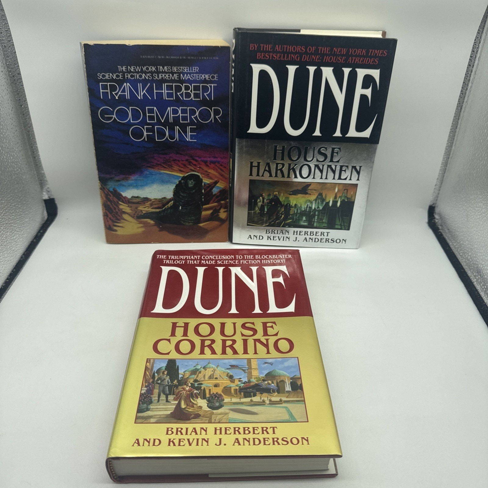 Lot of 3 Dune Hardcover/TPB Books Brian Herbert Corrino Harkonnen God Emporer OF