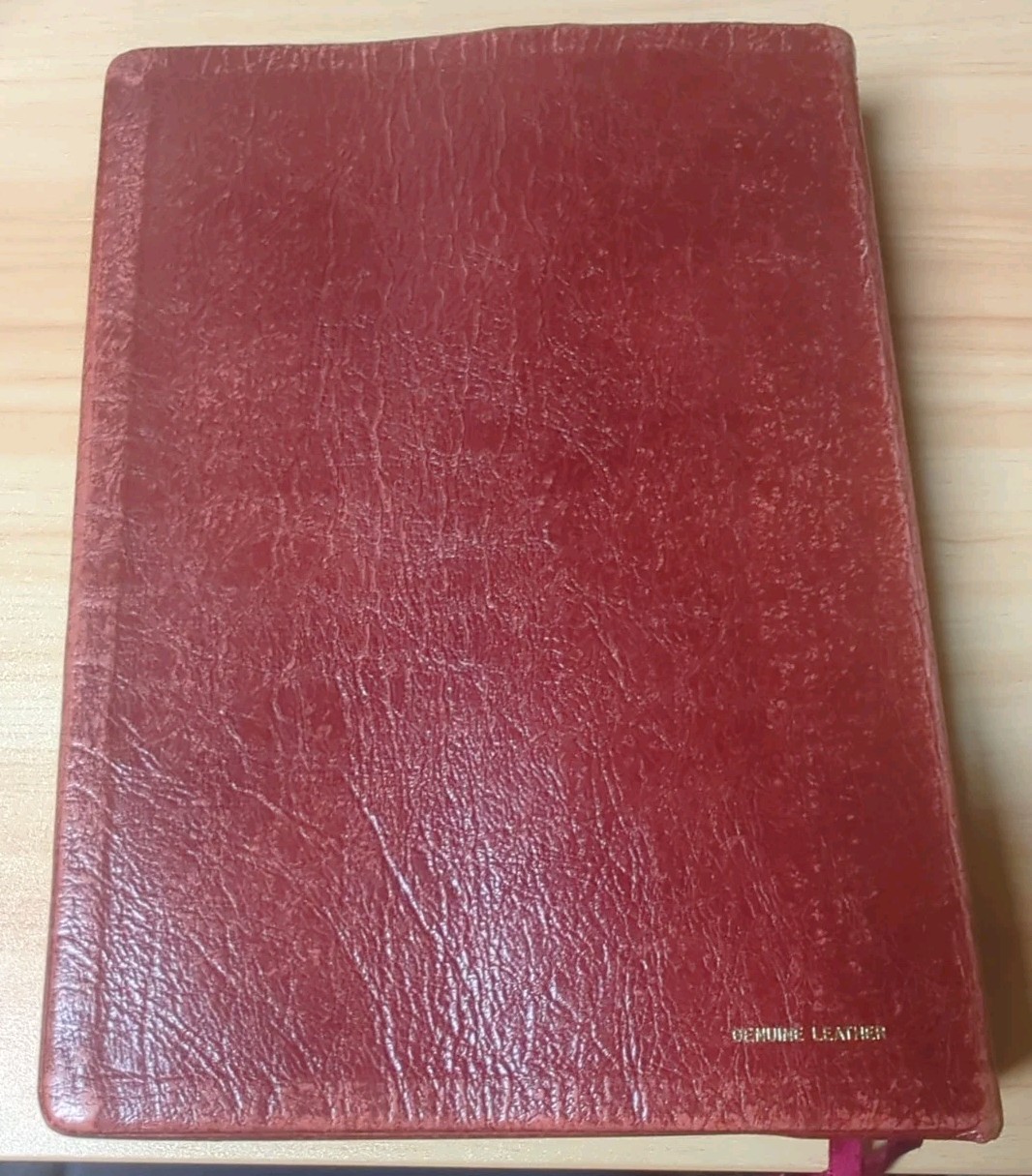Nelson The Open Bible New American Standarf 1979 Burgundy Genuine Leather Gold