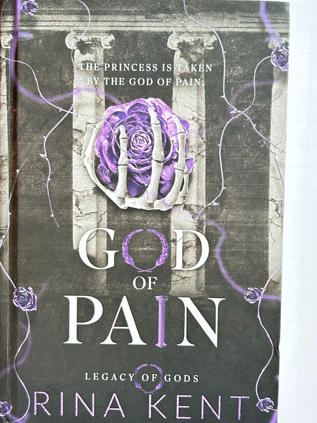 Hand Signed w/Bookplate 2022 Hardcover .. God of Pain (Legacy of Gods) Rina Kent