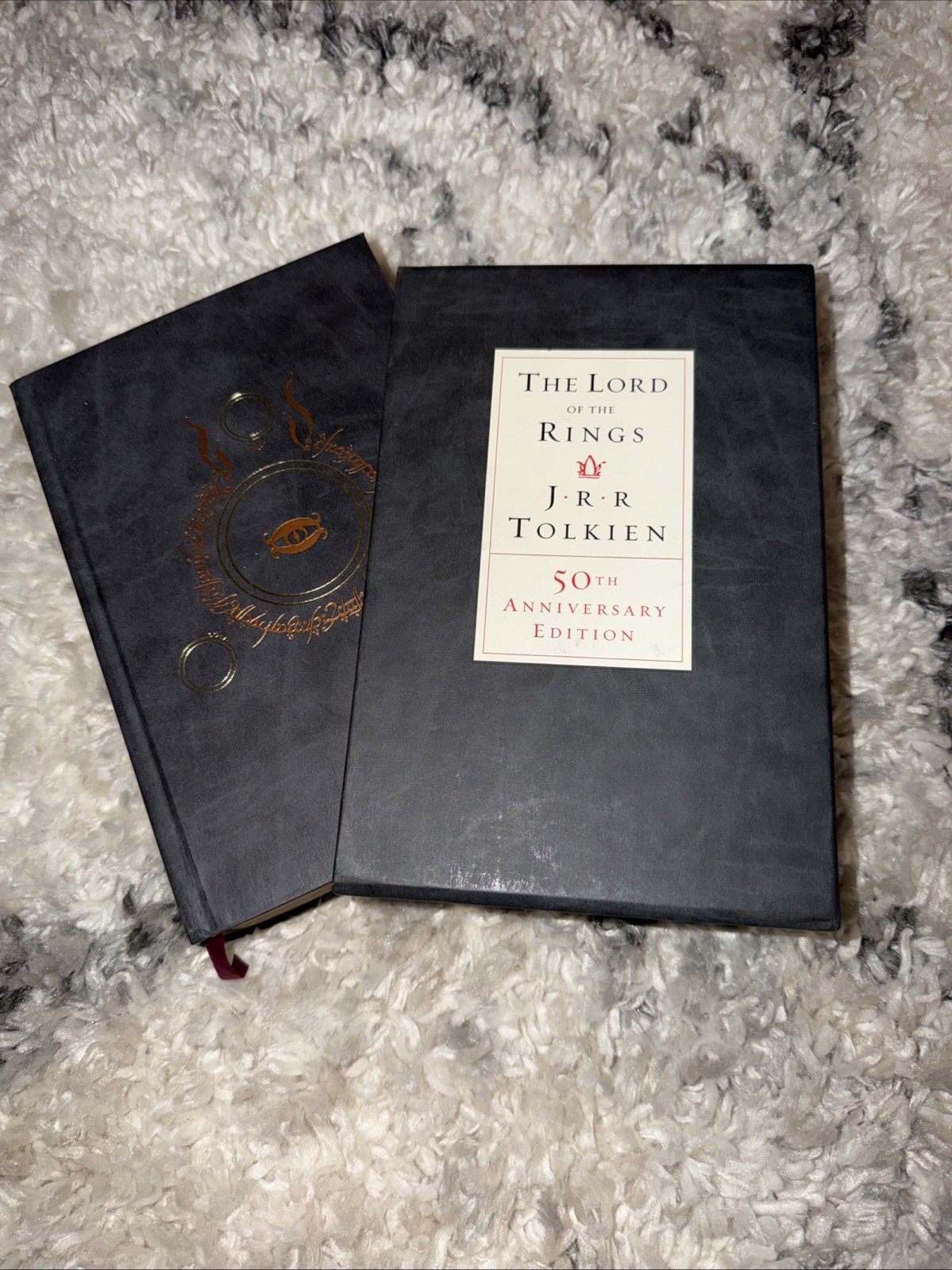 The Lord of The Rings Tolkien Trilogy 50th Anniversary Edition Like New w/Maps