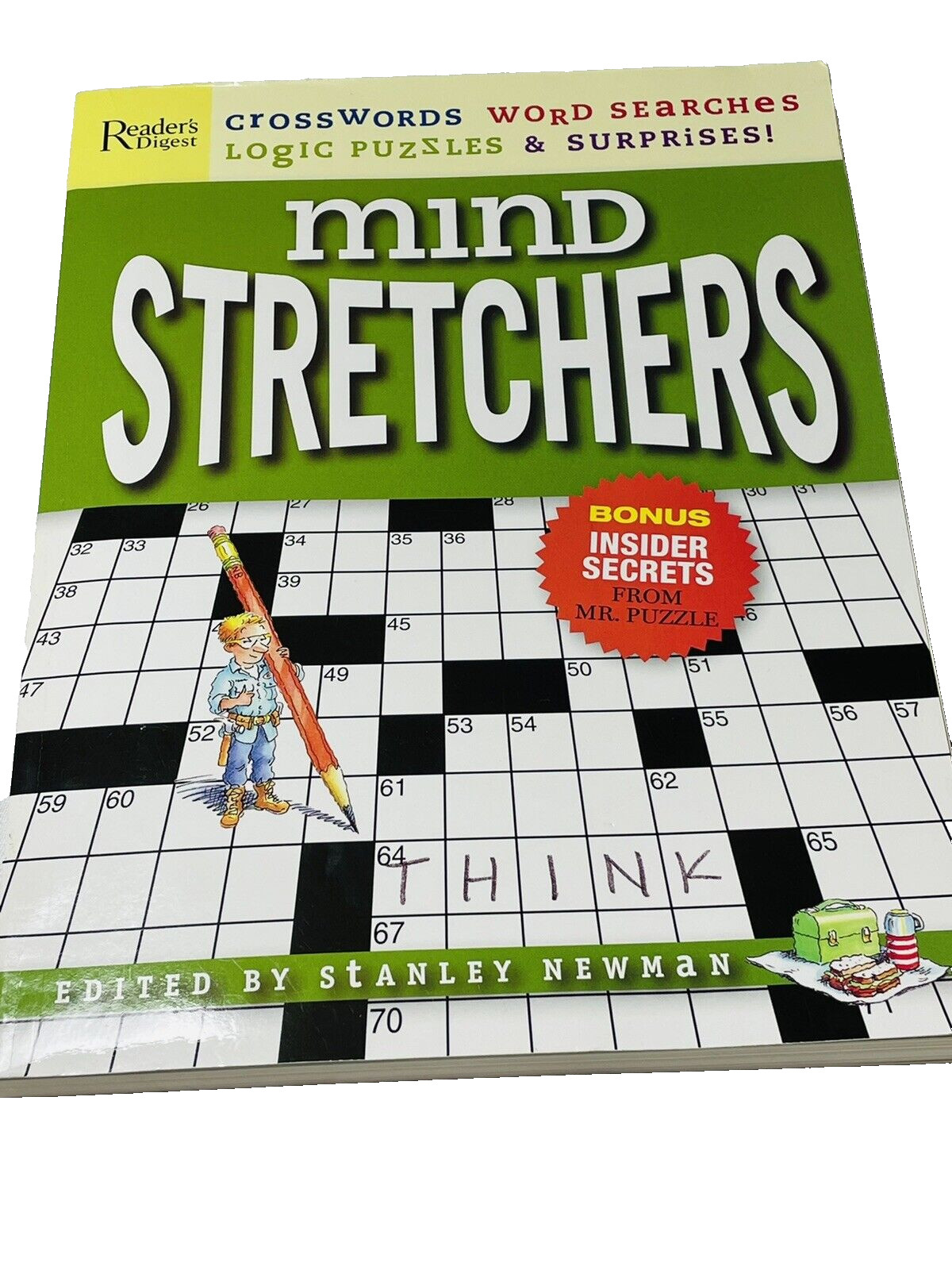 Mind Stretchers Moss Edition 232 pages UNUSED PUZZLE Book With Answer Keys