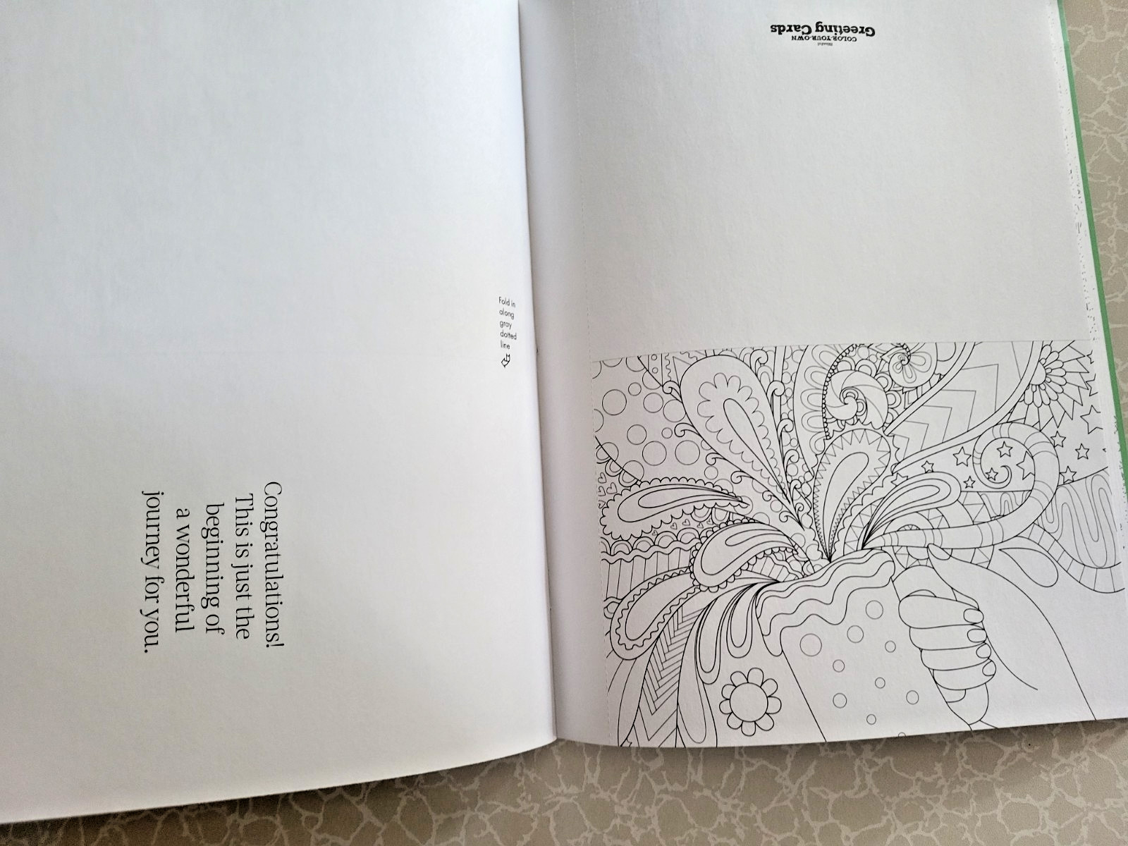 COLOR YOUR OWN GREETING CARDS Create 27 Fun & Festive Cards – Children & Adult