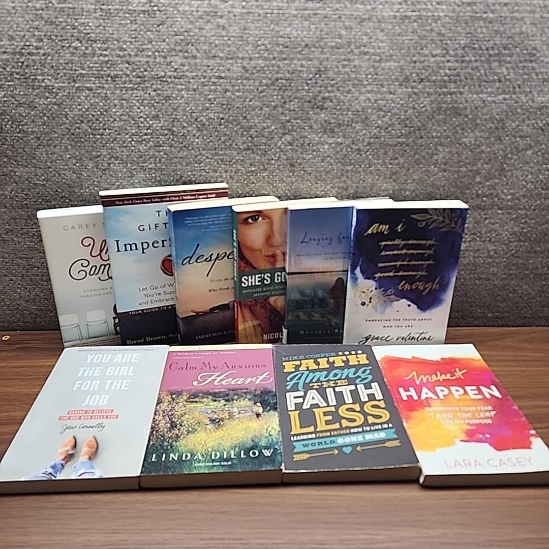 Huge Lot Of 10 Books, Religion, Relationships, Personal Growth, Christian Women
