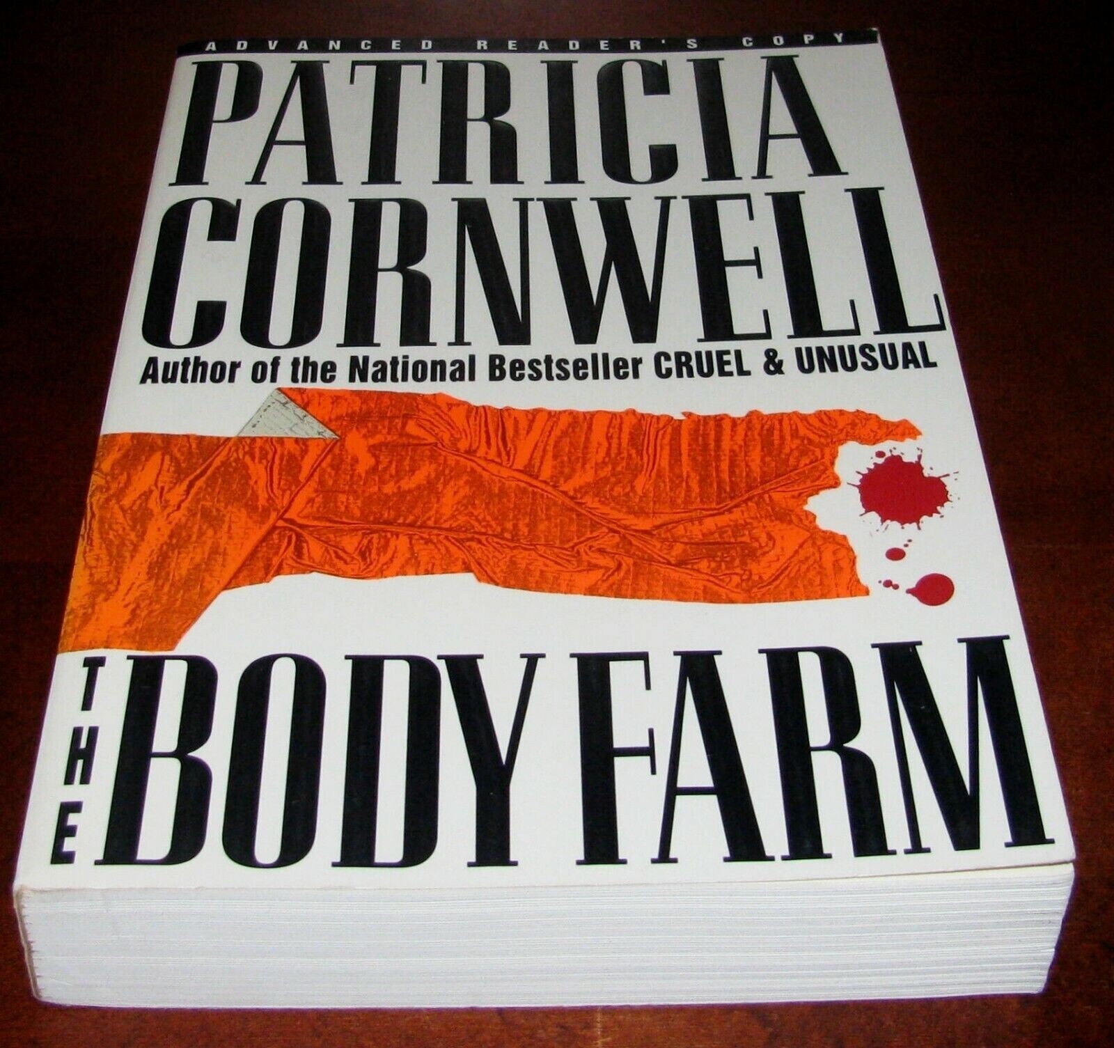 The Body Farm Patricia Cornwell Signed ARC Uncorrected Proof Kay Scarpetta Simon