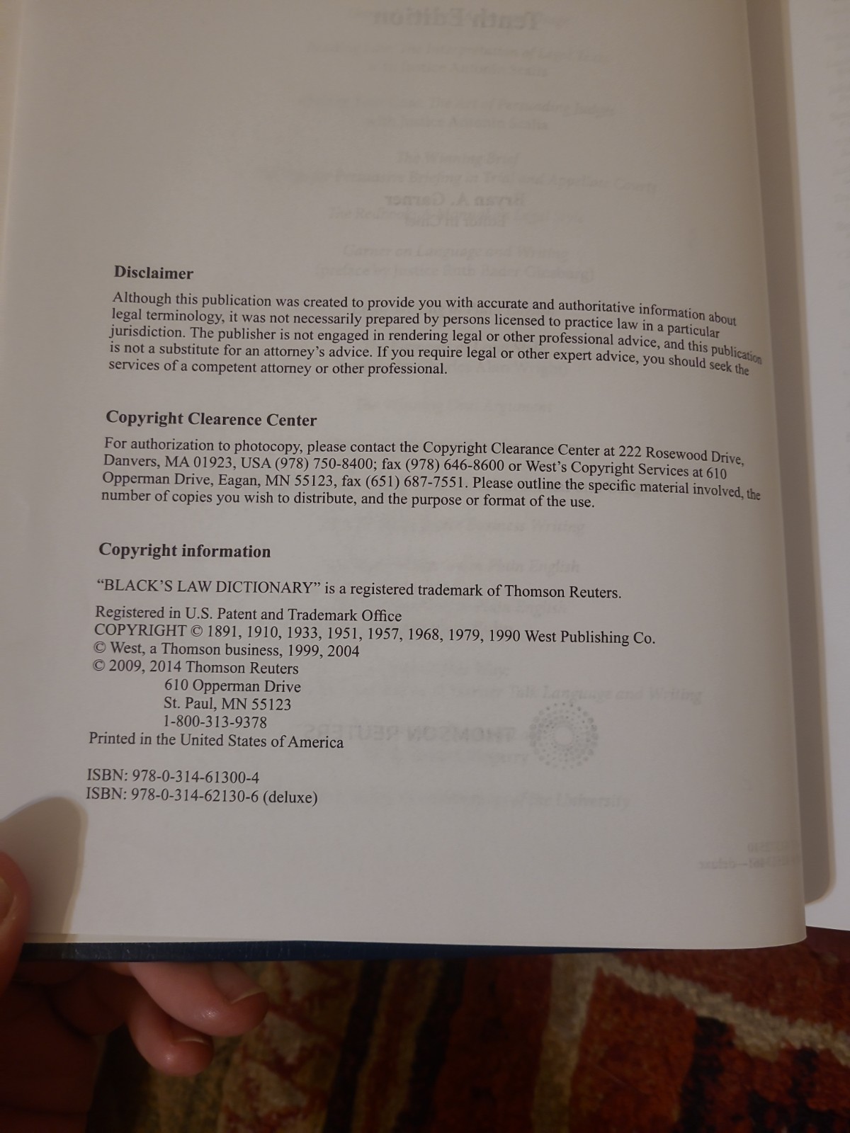 Black’s Law Dictionary – 10th ed. by A. Bryan Garner (2014, Hardcover)