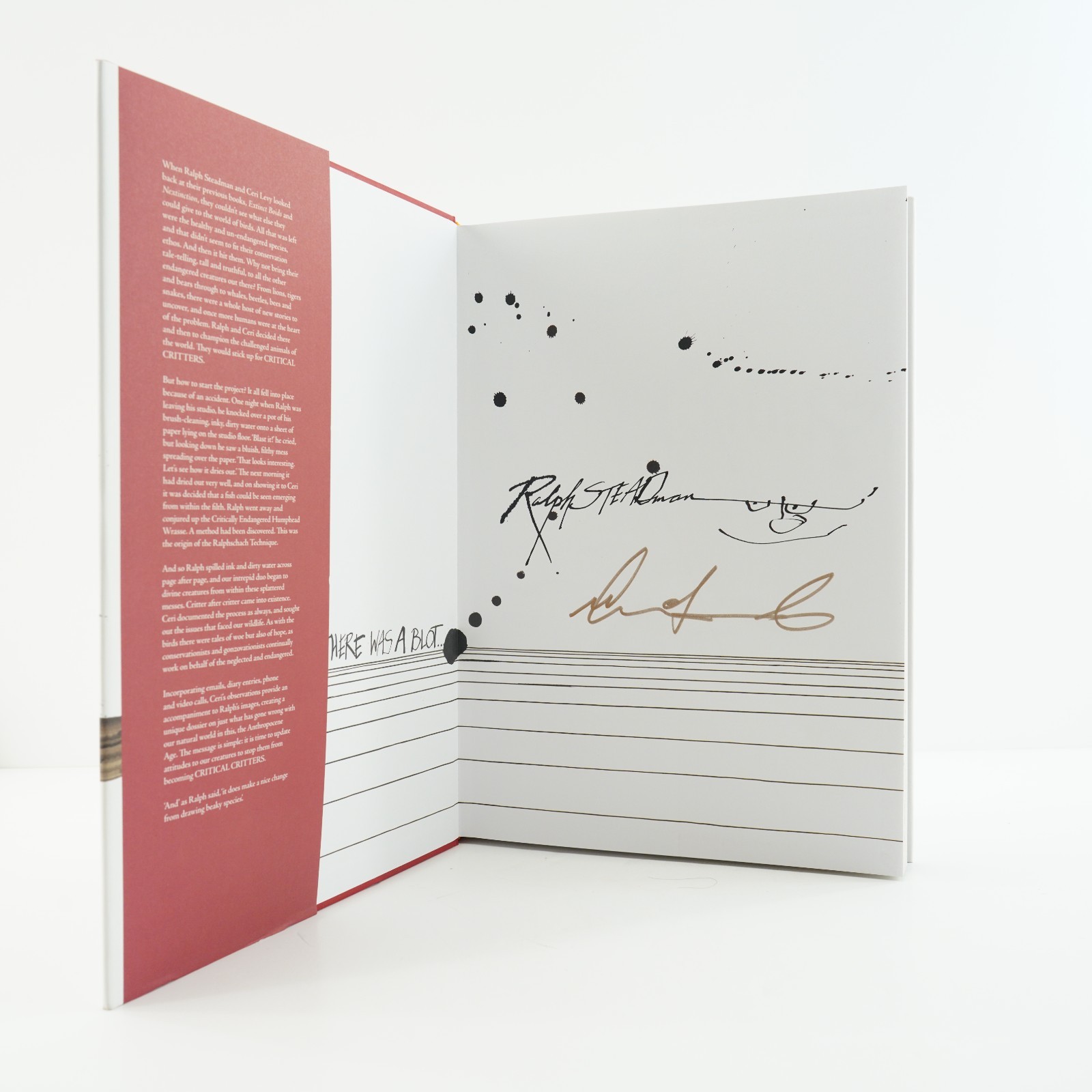 SIGNED Ralph Steadman’s Critical Critters by Ceri Levy Hardcover Autographed