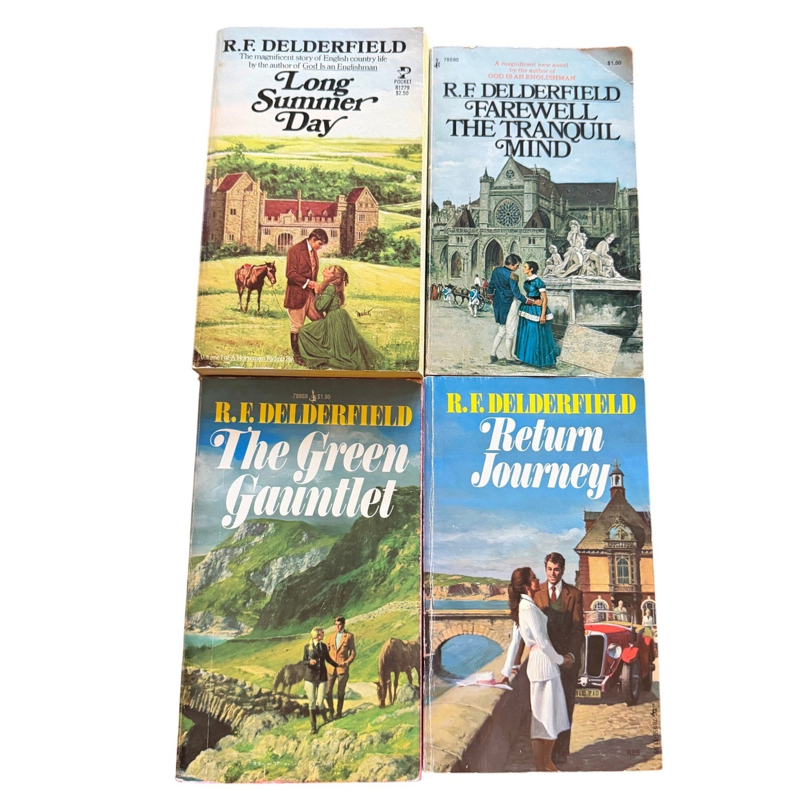 VTG R.F. Delderfield PB Book Lot Long Summer Day Green Gauntlet Farewell Return