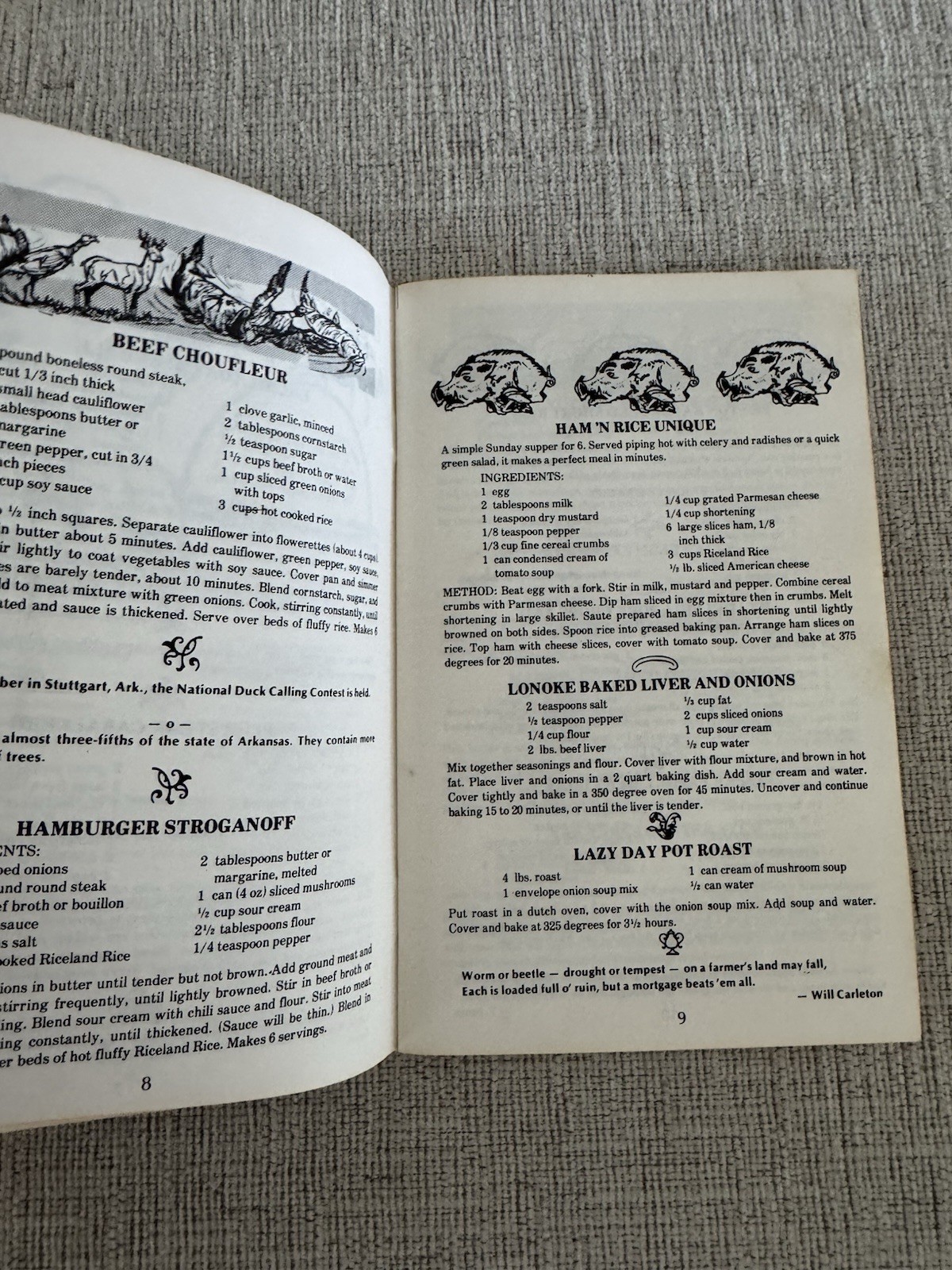 Vintage Arkansas Cooking Cookbook 1975 Jean Wade Regional Recipes PB