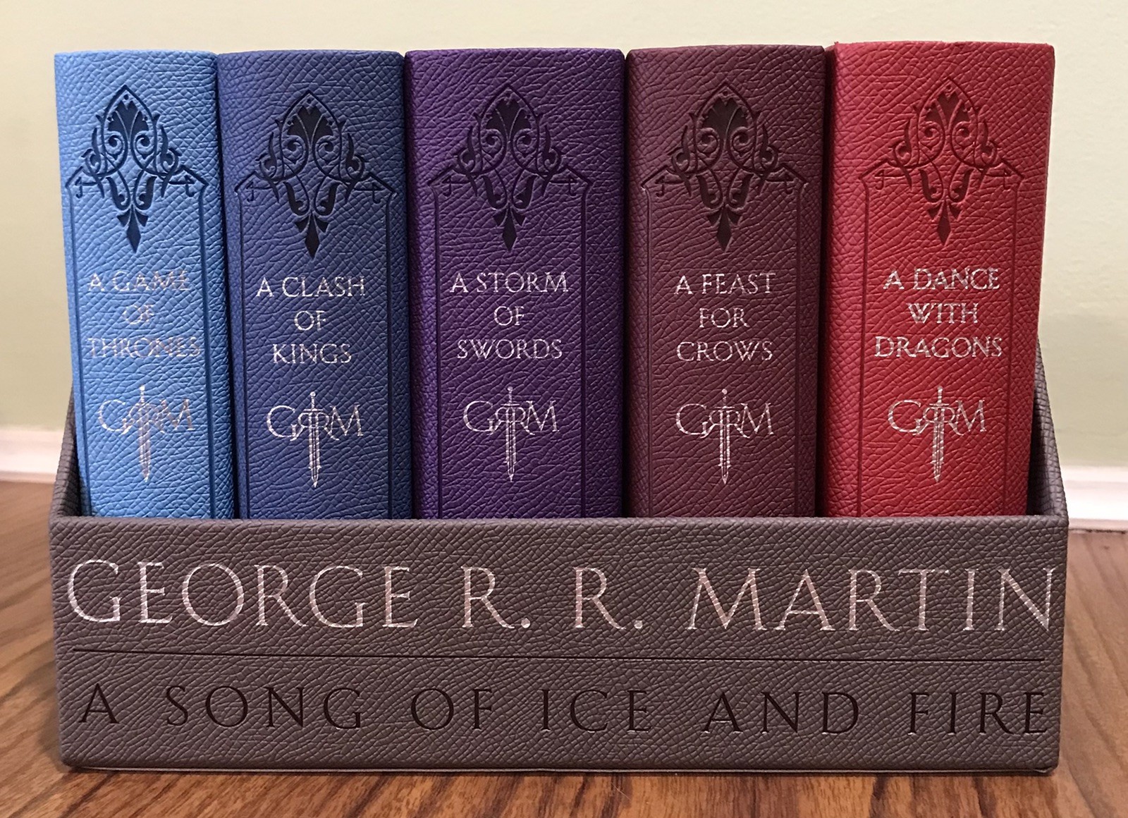George R.R. Martin A SONG OF FIRE AND ICE Leather Cloth Special Edition Box Set