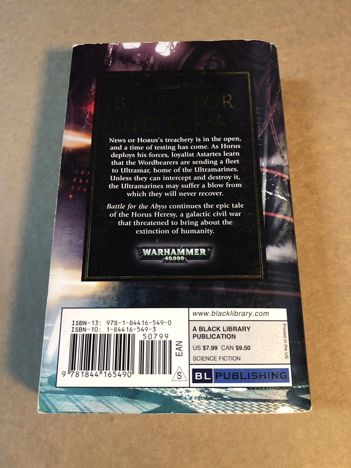 Battle for the Abyss by Ben Counter Horus Heresy Paperback – 1st Print / Clean