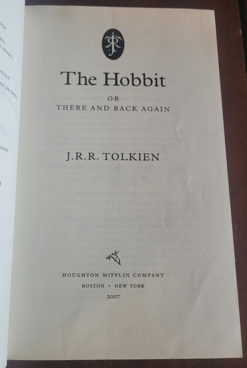 The Hobbit – J.R.R. Tolkien – 2007 HC DJ Lord of the Rings Fantasy (Read)