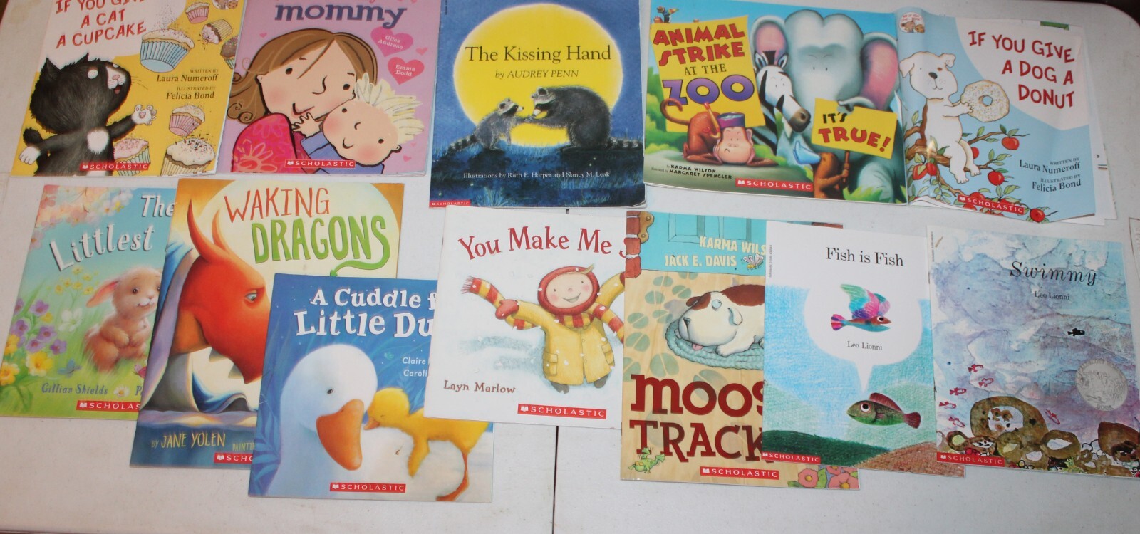 12 Scholastic Children’s Books Paperback and Hardcover Mix