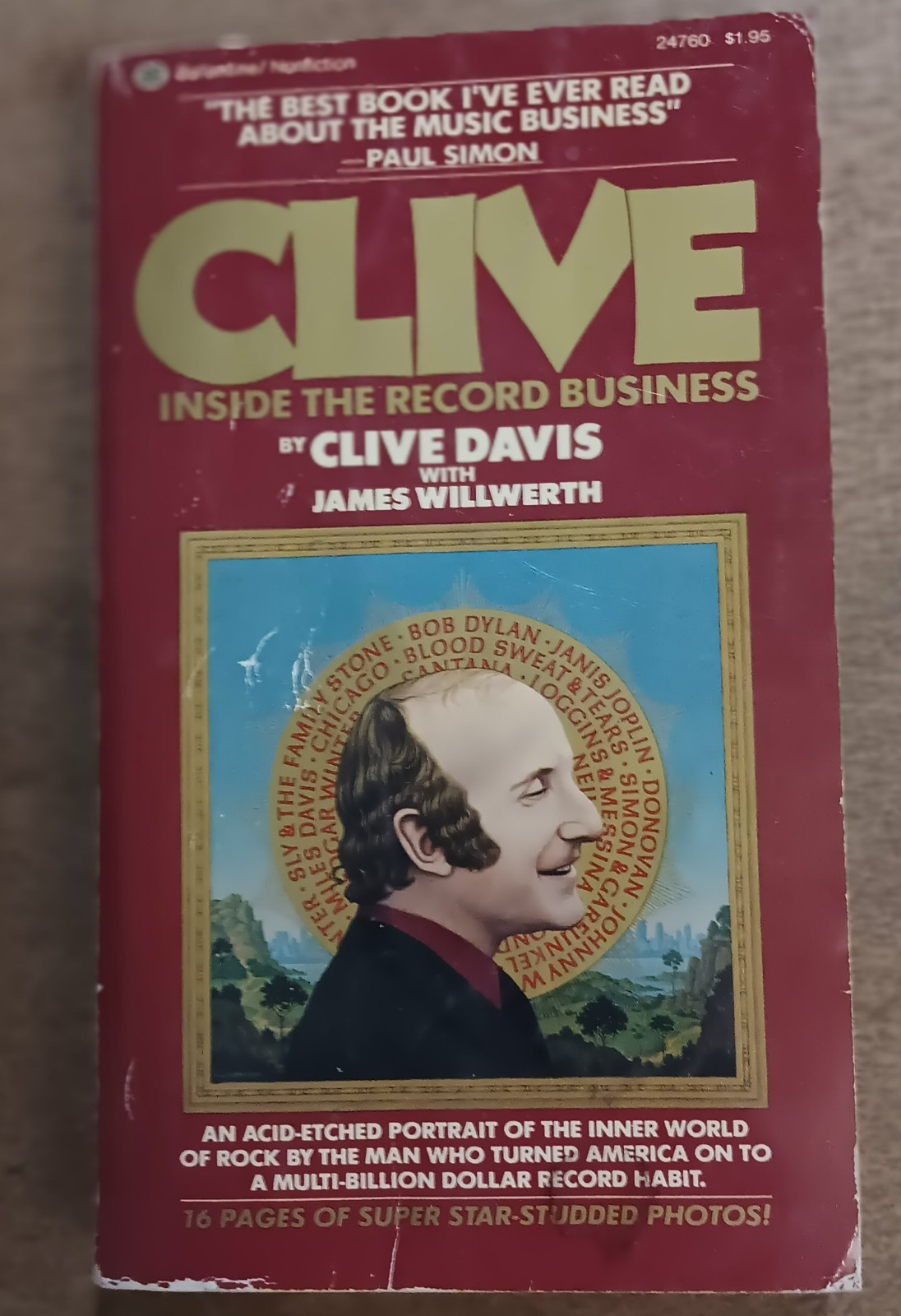 Clive: Inside the Record Business, Clive Davis & James Willwerth, 1976 Edition