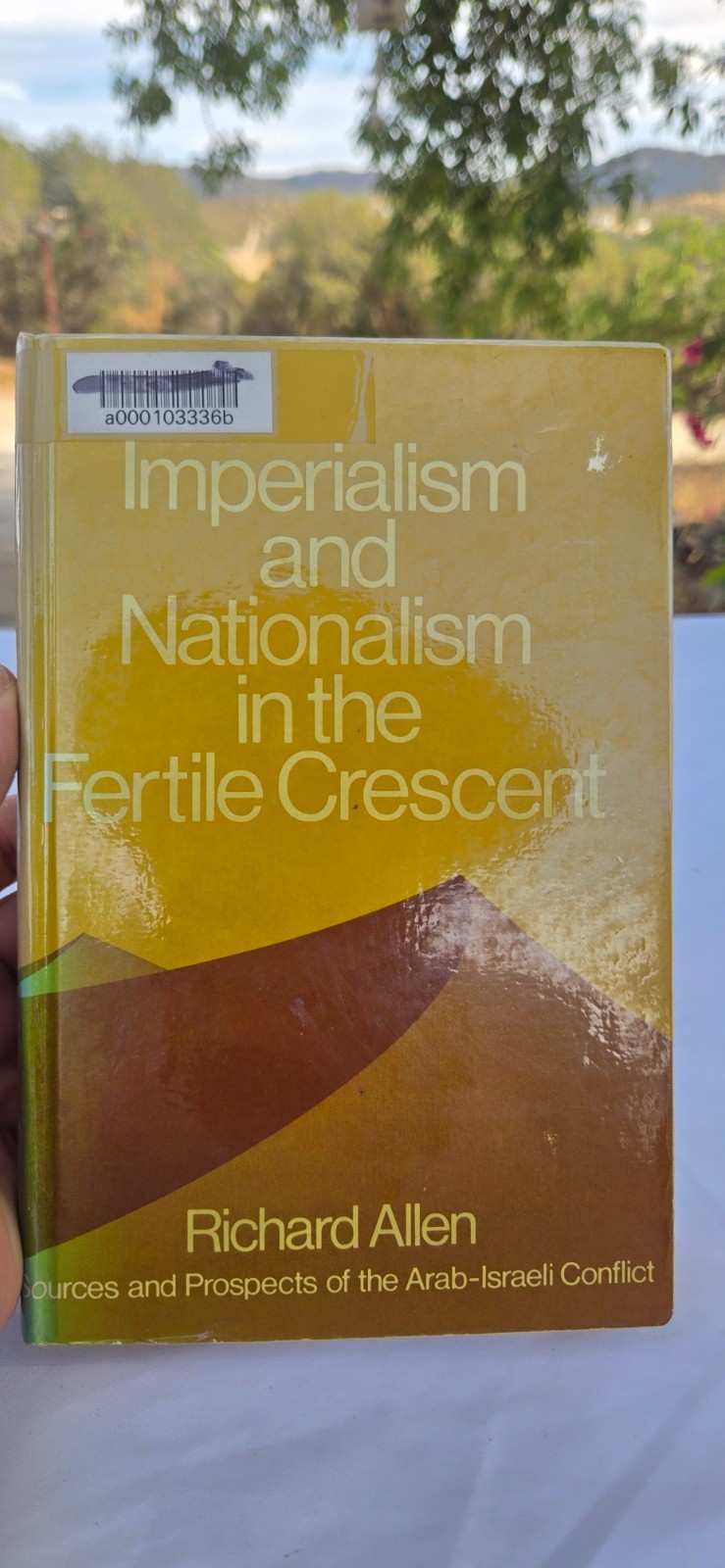 Imperialism and Nationalism in The Fertile Crescent, Richard Allen HC 1974 ExLib