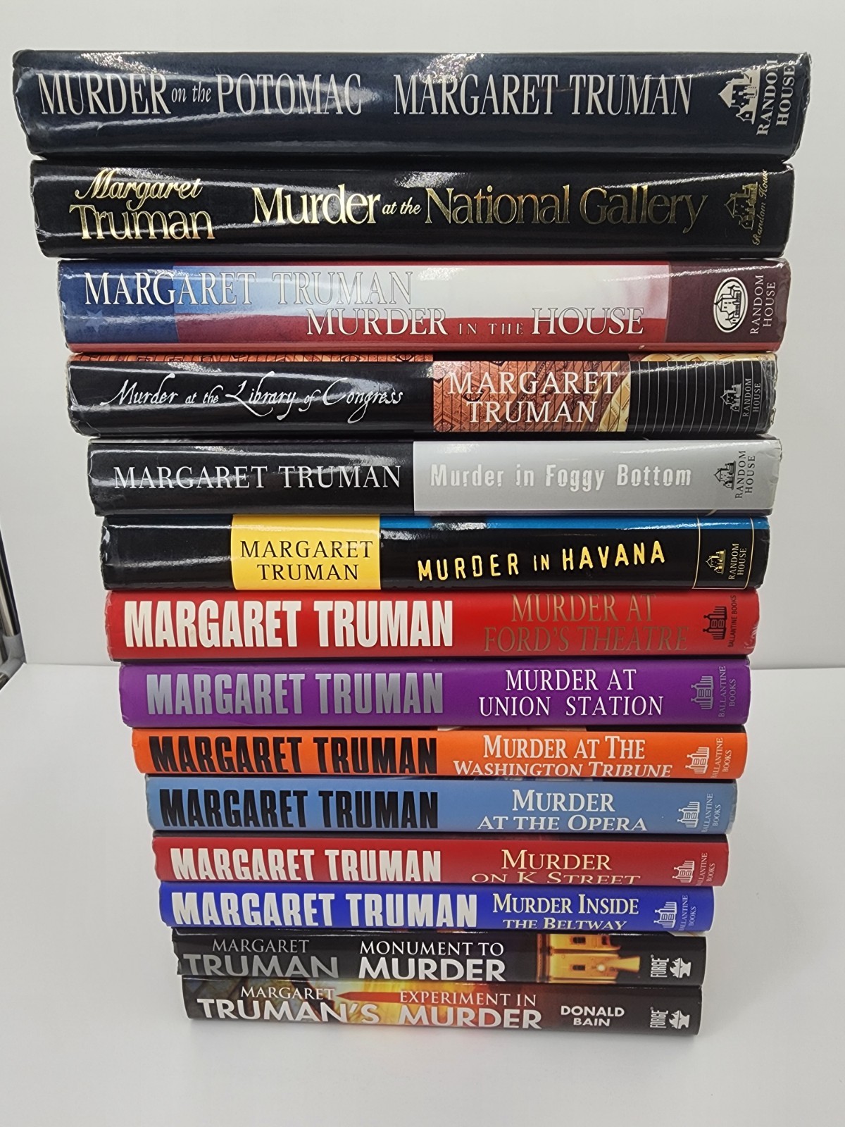 Lot of 14 Capital Crimes Series by Margaret Truman 1st Edition Hardcover Books