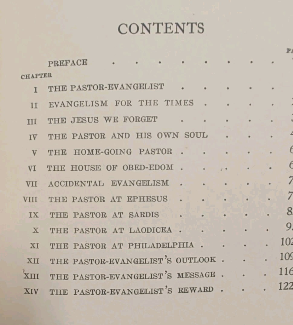 Second Edition 1922 Pastor & Evangelist by Charles Goodell Religious Spiritual