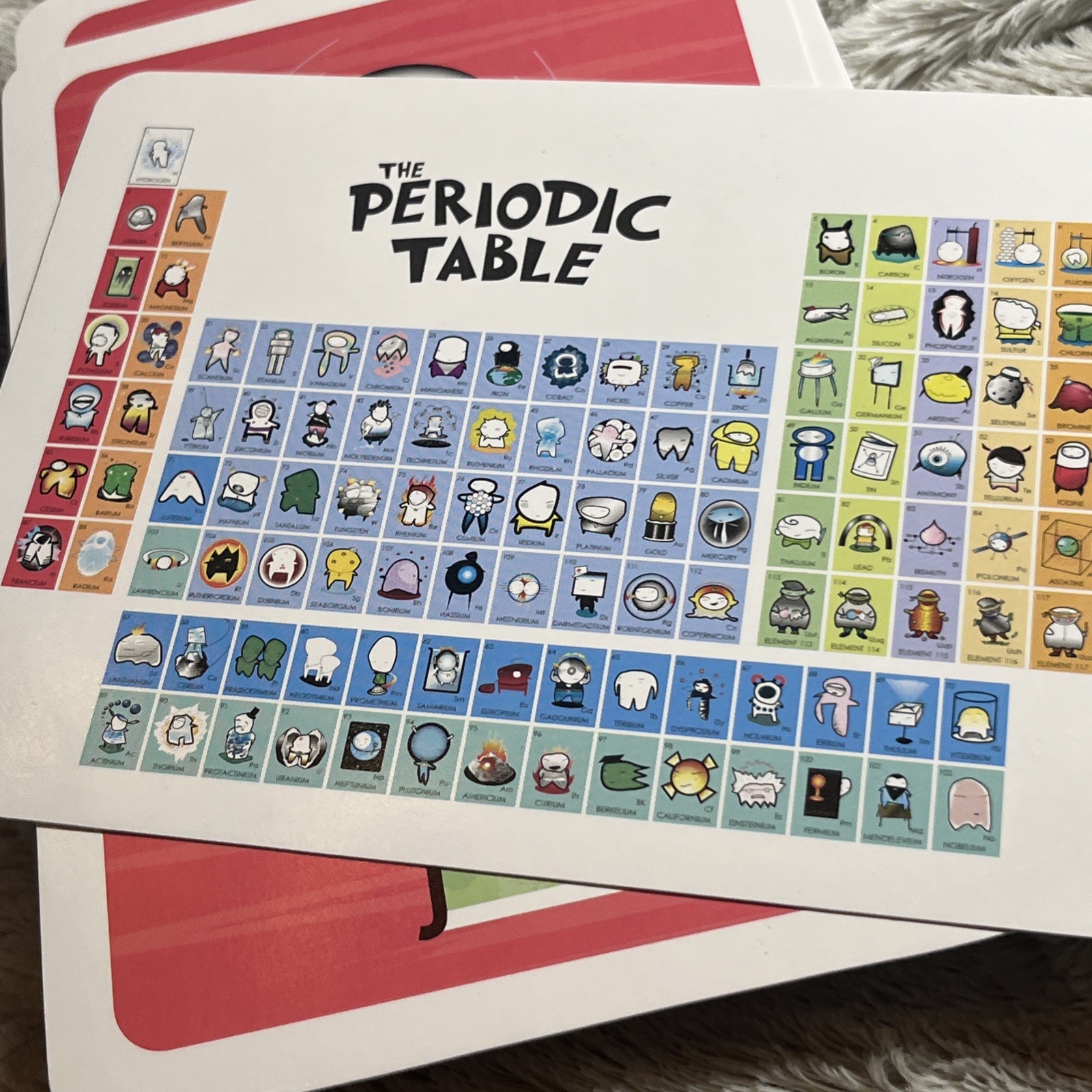 The Periodic Table Basher Science Elements with Style 118 Elements Flash Cards