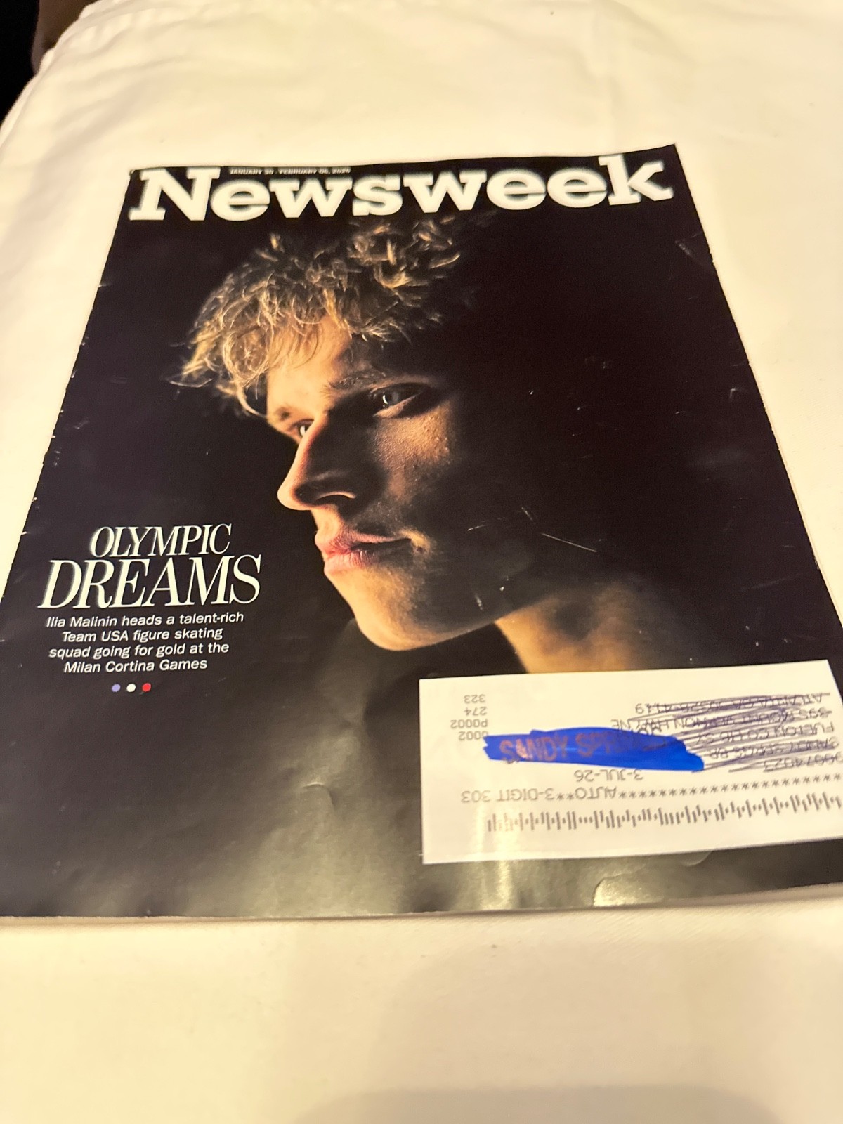 NEWSWEEK MAGAZINE JAN 30 – February 06 Th 2026 Olympic Dreams Llia Malinin