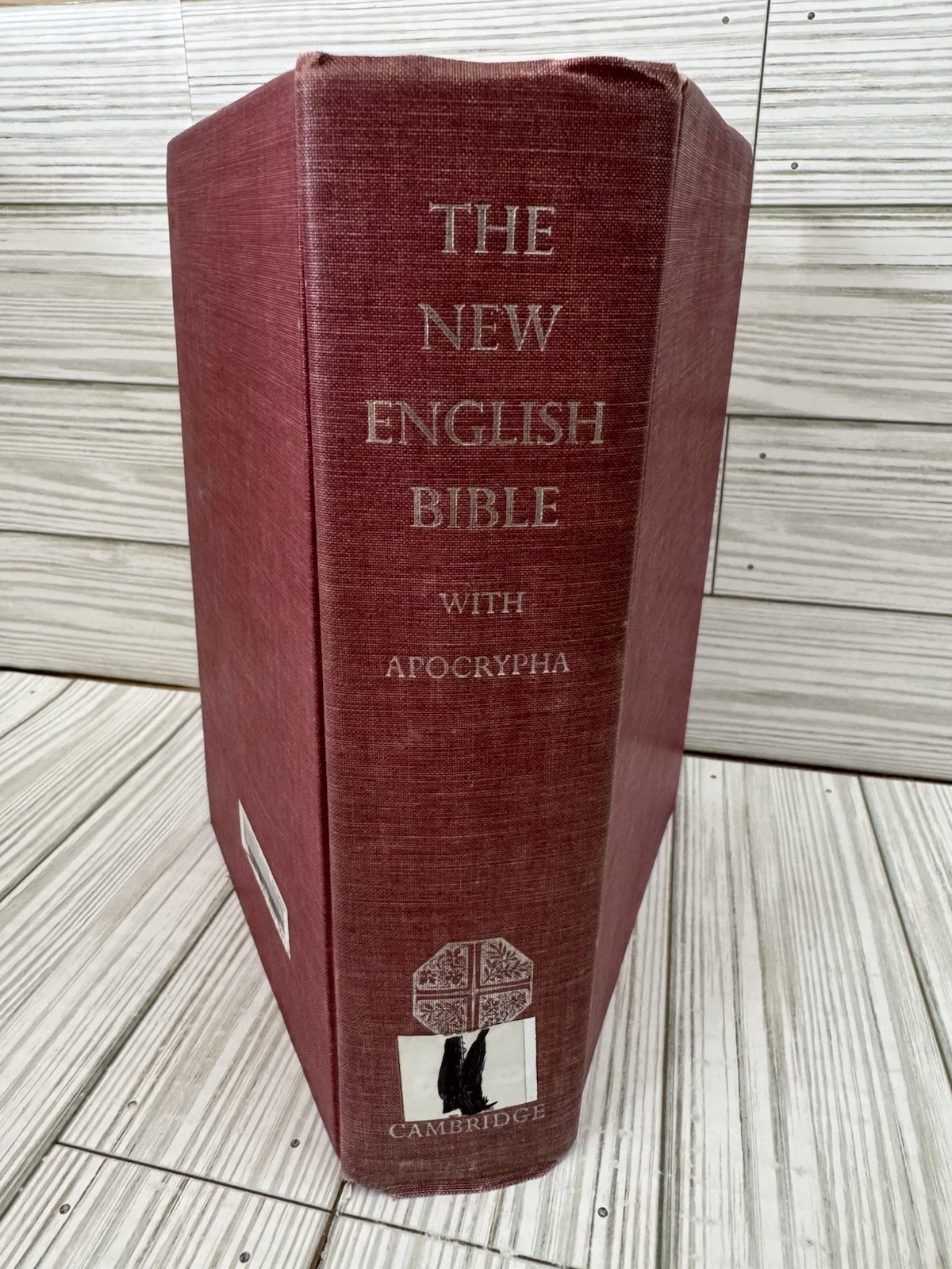 1970 New English Bible w Apocrypha HC Cambridge Oxford Red Bible