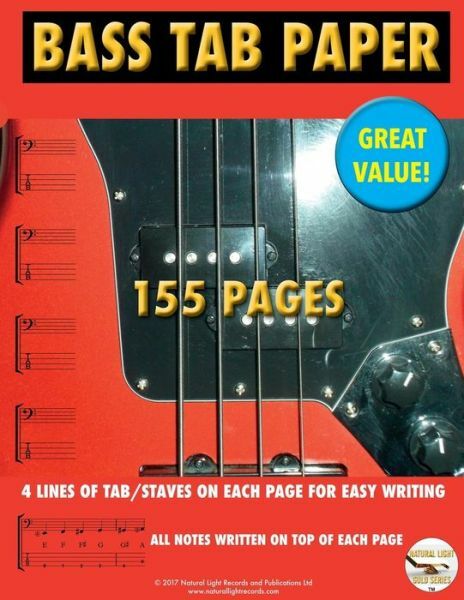 Bass Tab Paper: Best Tab Easy Write