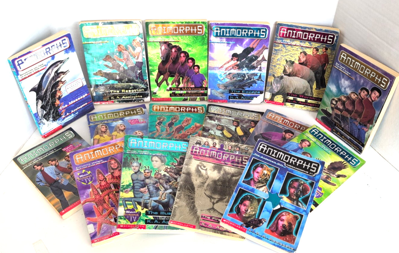 Animorphs Book Lot 16 Volumes K.A. Applegate Scholastic PB