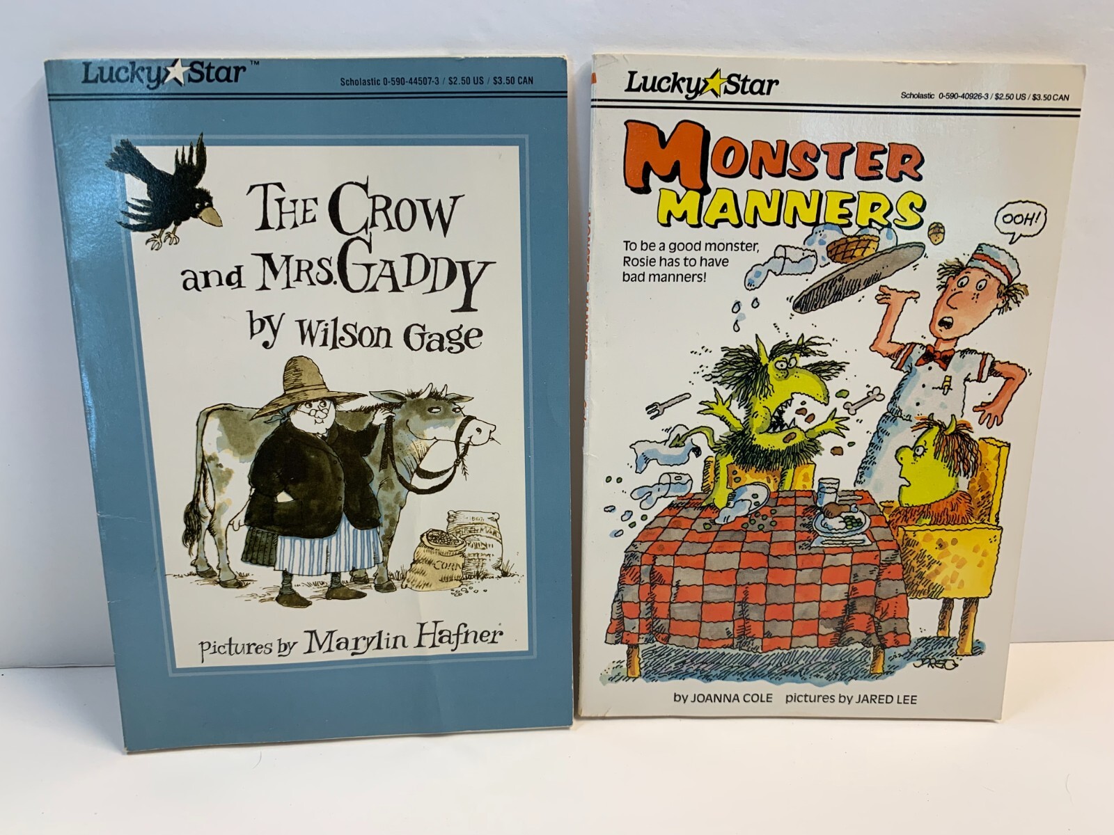 2 Bks The Crow and Mrs. Gaddy by Wilson Hafner & Monster Manners by Joanna Cole