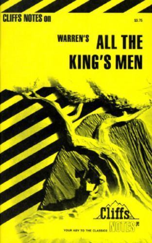 All the King’s Men (Cliffs Notes) by Robert Penn Warren,L. David Allen, Good Boo