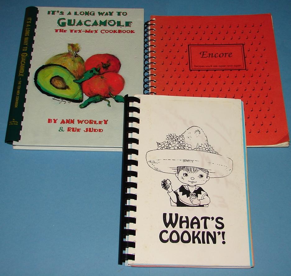 3 Community Cookbooks Tex-Mex New Mexico HTF Recipes