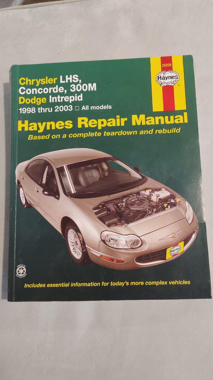 Haynes Manuals Ser.: Haynes Chrysler LHS, Concorde, 300M, Dodge Intrepid 1998…