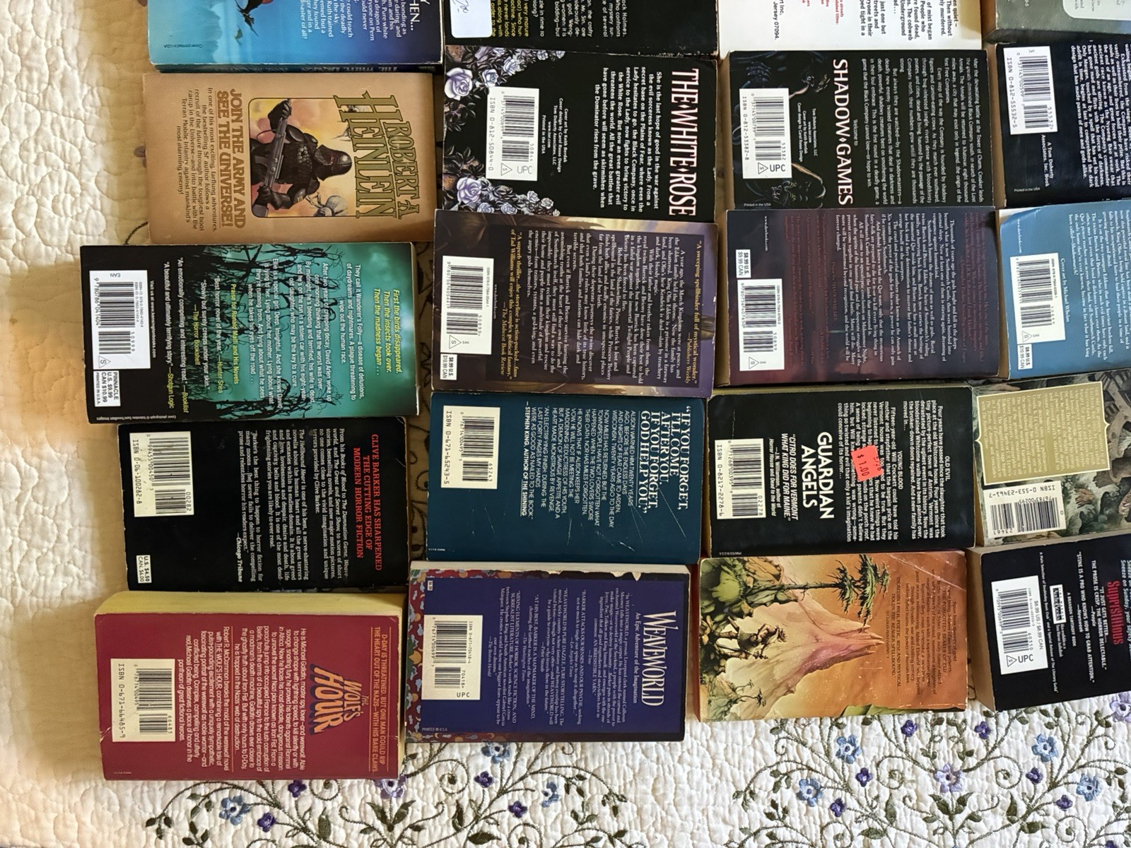 Book lot of 34 horror, fantasy and more , vintage some first edition and rare!