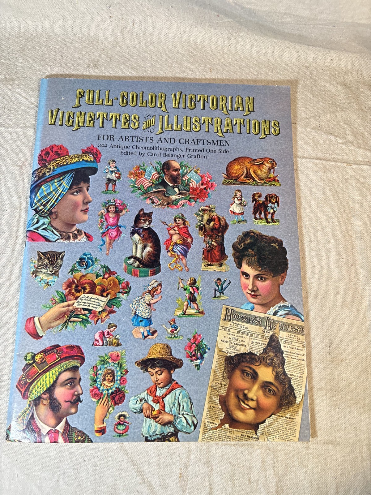 Full-Color Victorian Vignettes and Illustrations INTACT LIKE NEW Graphics Art