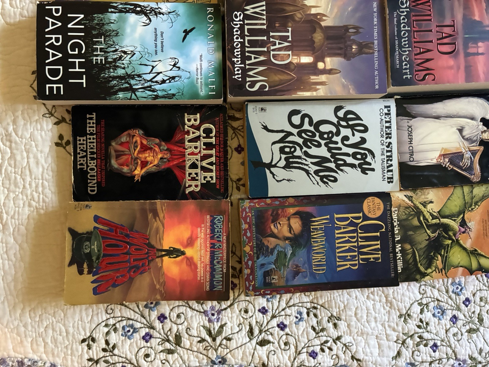 Book lot of 34 horror, fantasy and more , vintage some first edition and rare!