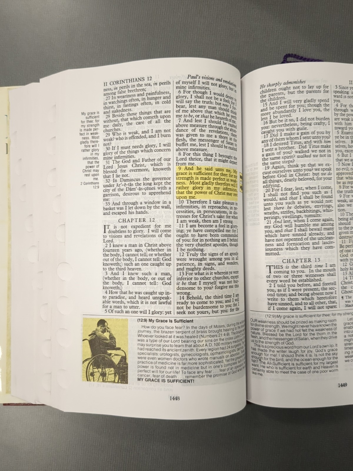 Kirban Reference Bible King James Version Hardcover w/DJ Preowned