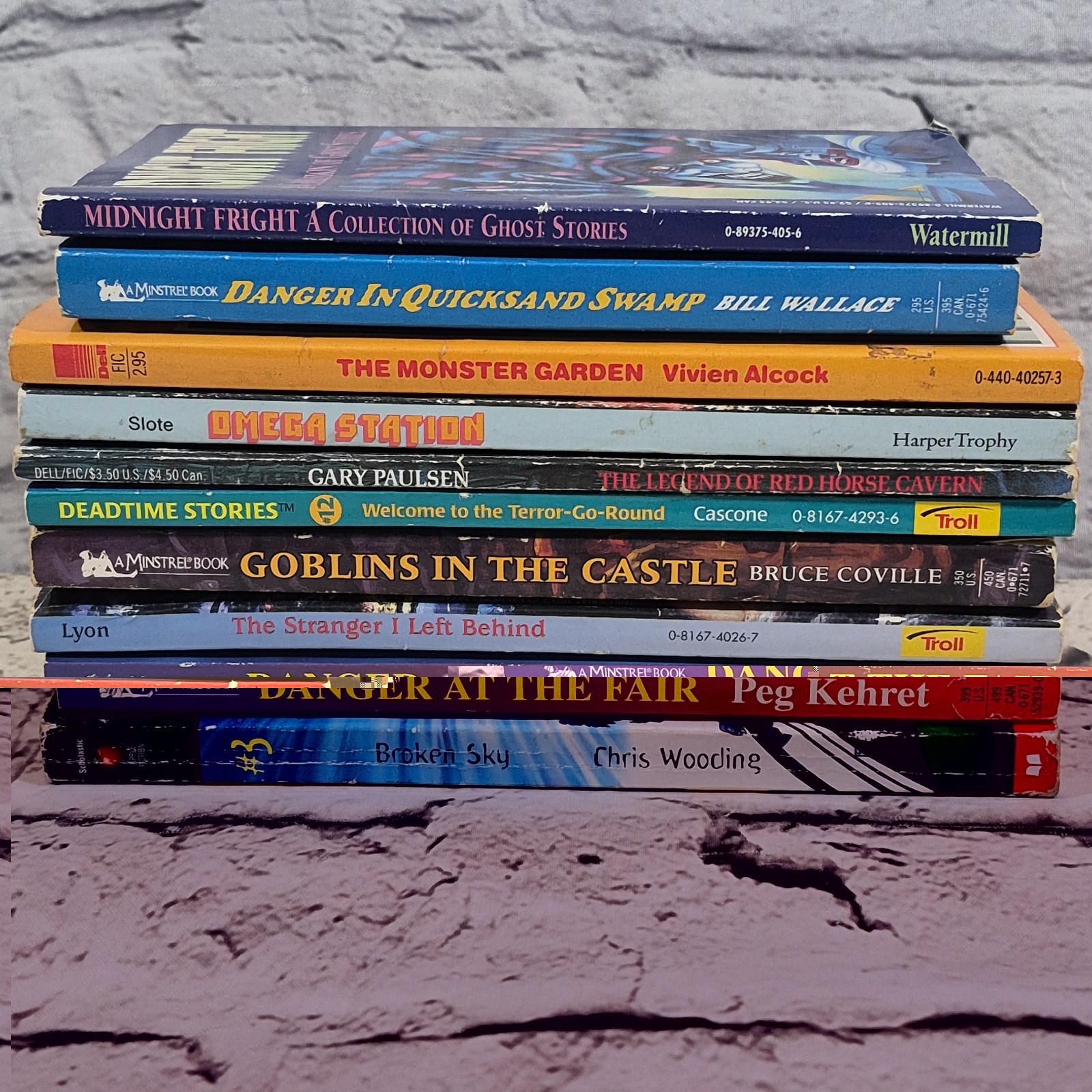 Scary Adventure Kids Horror Children’s Chapter Books Lot Of 10 Vintage