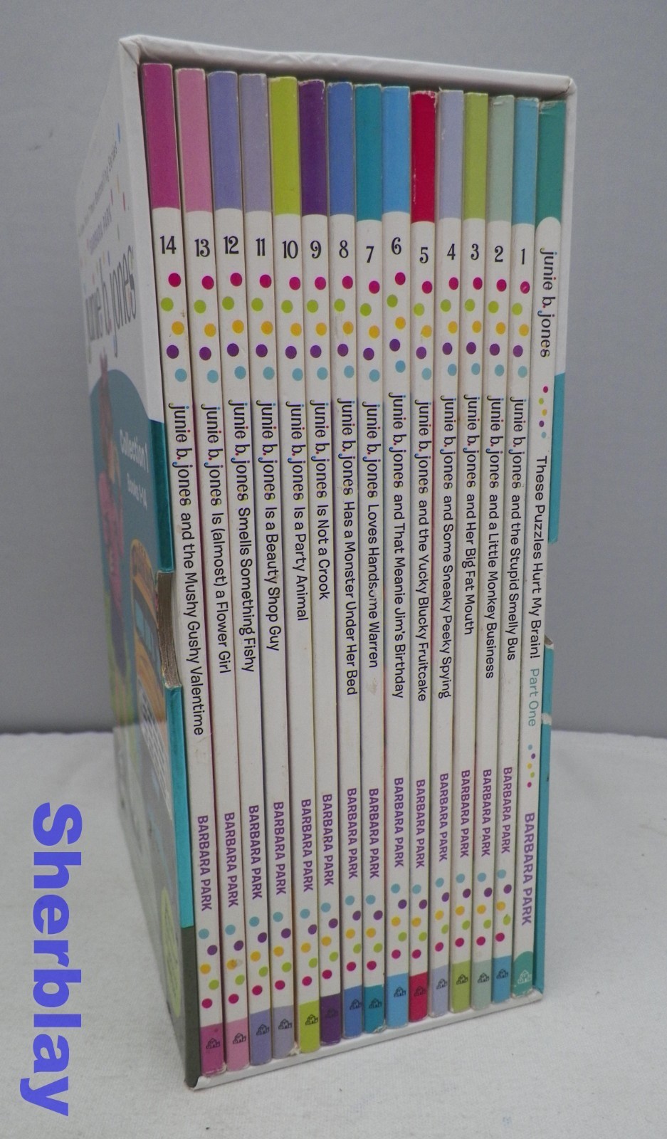 Junie B Jones Collection 1 Books 1 – 14 Box Set Slipcase Including Puzzle Book