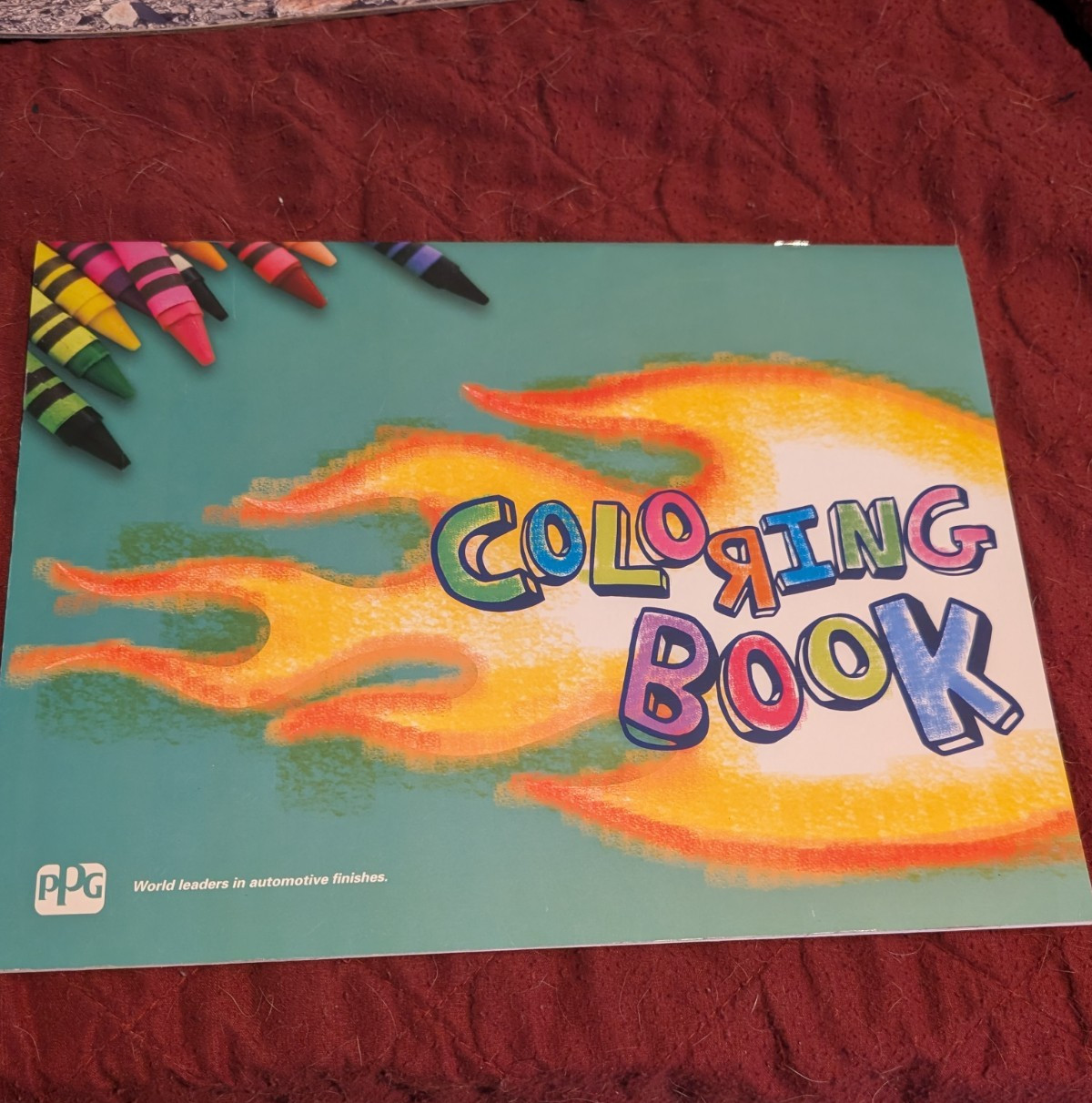 PPG AUTOMOTIVE REFINISH – FLAME COLORING BOOK – 2011 – NOS