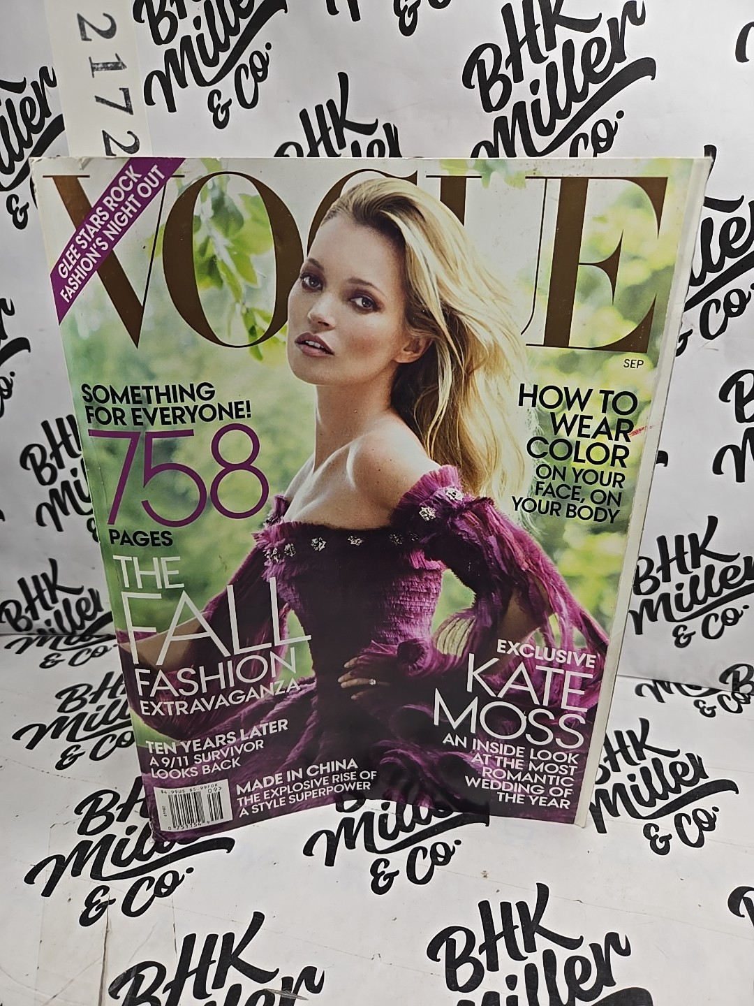 VOGUE MAGAZINE September 2011 Kate Moss Fall Fashion Issue Glee Cast