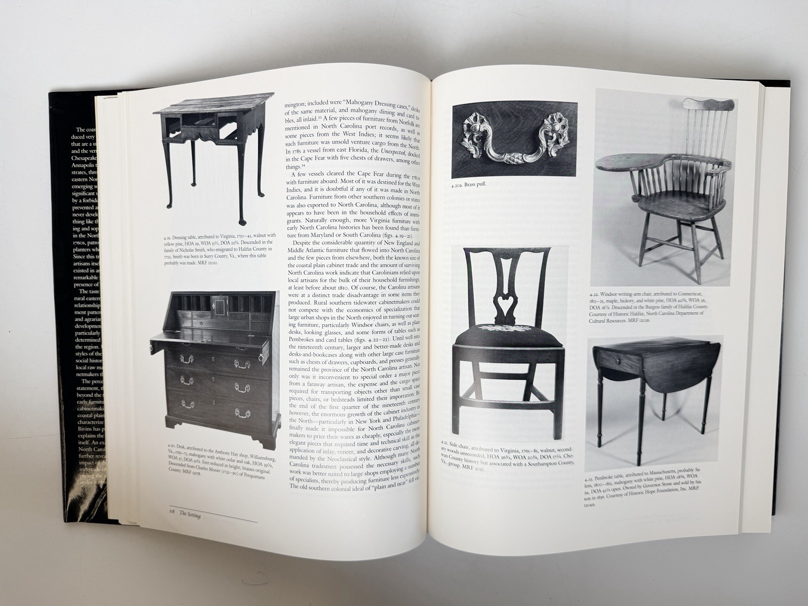 The Furniture of Coastal North Carolina 1700-1820 by John Bivins Jr.; HC with DJ