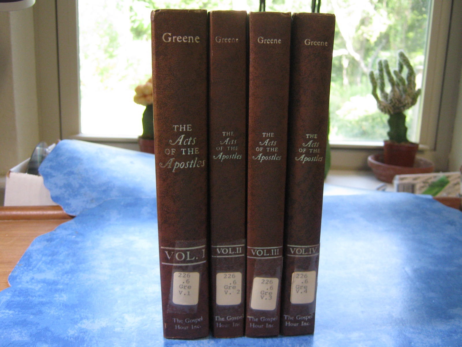 VTG LOT OF 4 THE ACTS OF THE APOSTLES Volumes 1-4 OLIVER B. GREENE HC 1969 VGC